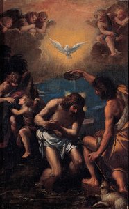 Il battesimo di Cristo, 1585-1590 da Sigismondo Scarsellino