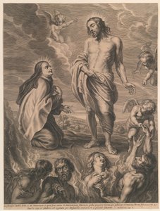Santa Teresa media per Bernardino de Mendoza da Schelte Adamsz. Bolswert