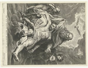 Santissima Trinità e angeli con strumenti della passione