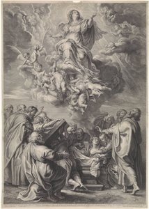 Ascensione di Maria con apostoli da Schelte Adamsz. Bolswert