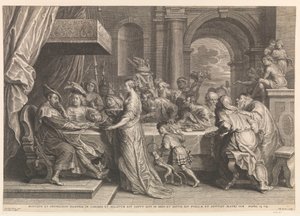 Salomè mostra la testa di Giovanni Battista a Erode