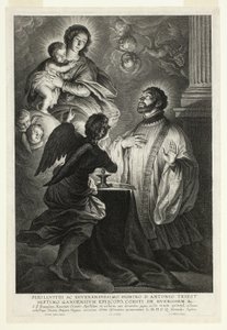 La Vergine e il Bambino che appaiono a San Francesco Saverio da Schelte Adamsz. Bolswert