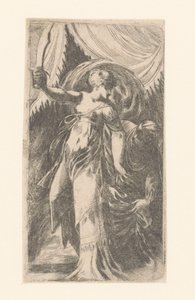 Giuditta con la testa di Oloferne in un sacco da Schiavone (attributed to)