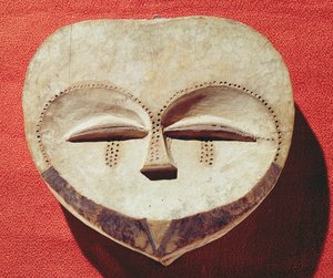 Maschera di Giano, Popolazione Kwele, Congo