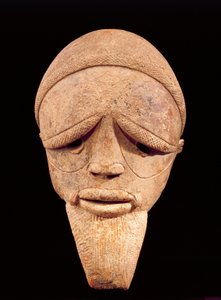 Scultura in terracotta di testa maschile, Sokoto, Nigeria, VI-II secolo a.C.