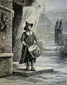 La campana della chiesa del puritano era un tamburino da School American