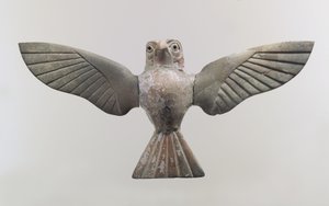 Placca di mobilio: falco, c. XVIII secolo a.C. (avorio di ippopotamo) da School Anatolian