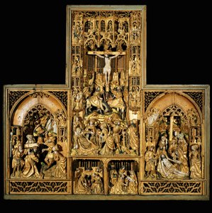 Altare della Passione, 1500-10 circa (rovere) da School Antwerp