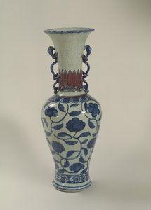 Vaso Ming blu e bianco da School Chinese