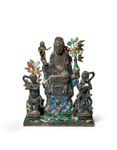 Gruppo figurativo buddista da School Chinese