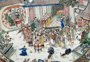 Arte cinese: festa tradizionale con concerto