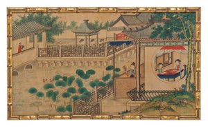 Una delle ventiquattro scene da Il sogno della camera rossa da School Chinese
