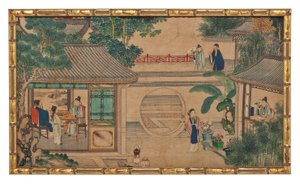 Una delle ventiquattro scene del Sogno della camera rossa da School Chinese