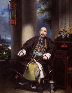 Ritratto di Mouqua, Lamqua, 1840 circa (olio su tela) da School Chinese
