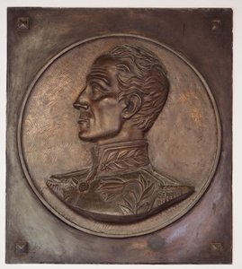 Simon Bolivar, bassorilievo da School Colombian