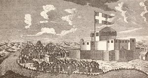 Il forte coloniale danese Fredensborg, Ningo, Ghana, com