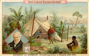 Spedizione di scoperta di Alexander von Humboldt, Liebig Card (stampa) da School Dutch