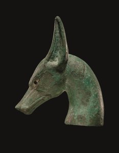 Finale di scettro egiziano in bronzo da School Egyptian