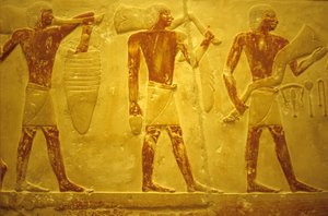 Antico Egitto, Scultura/pittura murale, Mastaba/Tomba di Idout, Saqqara, 2323-2150 a.C., Portatori con offerte
