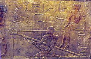 Antico Egitto, Pittura/Scultura murale, Mastaba/Tomba di Ti, Saqqara, V dinastia, Costruzione di navi