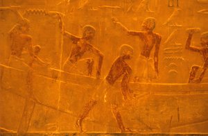 Antico Egitto, Pittura/Scultura murale, Mastaba/Tomba di Ti, Saqqara, V dinastia, Costruzione di navi da School Egyptian