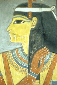Antico Egitto, Pittura murale, Dea Hathor, Tomba di Horemheb, Tebe da School Egyptian