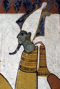 Antico Egitto, pittura murale Tomba di Sennedjem, Deir el Medina, Tebe, Tomba dei Nobili da School Egyptian