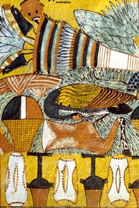 Antico Egitto, Pittura murale Tomba di Sennedjem, Deir el Medina, Tebe, Tomba dei Nobili da School Egyptian
