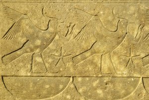 Antico Egitto, Pittura/incisione murale, Allodole, che rappresentano le varie tribù d
