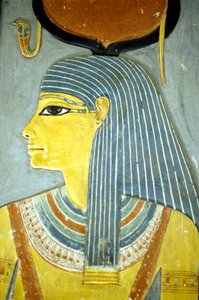 Antico Egitto, dipinto murale, Dea Iside, Dea della fertilità, Tomba di Horemheb, Tebe, Tomba dei Nobili da School Egyptian