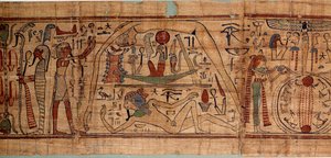 Allegoria del cosmo: papiro mitologico di Neskapashouty da School Egyptian