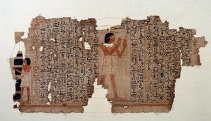 Antichità egizia: estratto da un libro dei Morti da School Egyptian