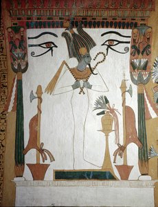 Luxor, Tebe: Deir El Medineh, villaggio e necropoli degli artigiani. Tomba di Sennedjem: Il Dio Osiride, simbolo della rinascita spirituale di un uomo morto da School Egyptian