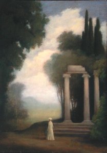Una figura e un tempio