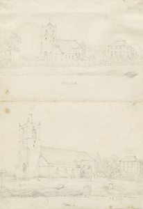 Chiesa di Blymhill: disegni a matita, nd [1797] da School English