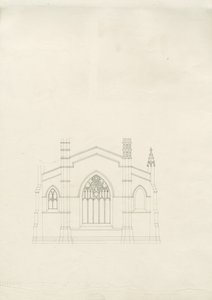 Burton-upon-Trent - Chiesa della Santissima Trinità: disegno, nd [?1820s]
