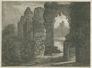 Castello di Dudley - Il Mastio (incisione)