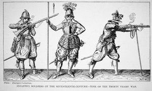 Soldati di fanteria del XVII secolo - tempo della Guerra dei Trent