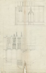 Interno della Cattedrale di Lichfield - Estremità ovest del coro