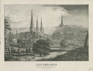 Lichfield - Vista nord-ovest da School English