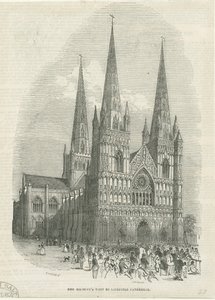Cattedrale di Lichfield - Facciata Ovest da School English