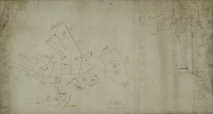Mappa di Willesden, Londra (litografia)
