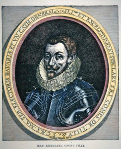 Ritratto di Johann Tserklaes (litografia a colori) da School English