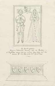 Chiesa di Sandon - Tomba di Hugh Erdeswicke ed Elizabeth Harcourt da School English