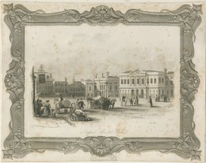 Stafford - Piazza del Mercato (incisione) da School English