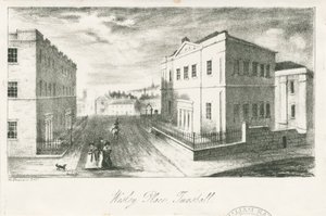 Wesley Place, Tunstall, Wolstanton (litografia) da School English