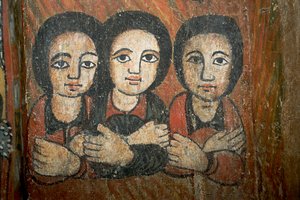 Dettaglio di pittura murale