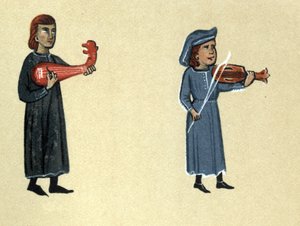 Un trovatore del Medioevo, illustrazione da 