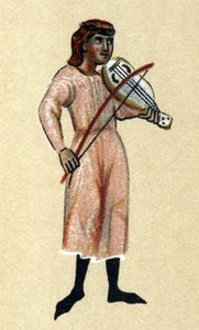 Un trovatore del Medioevo, illustrazione da 