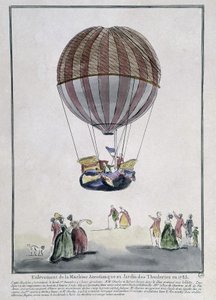 Rimozione della macchina aerostatica al Giardino delle Tuileries nel 1783